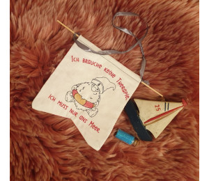 Stickdatei ITH - Seebär Gnom Wimpel "Kumm in"